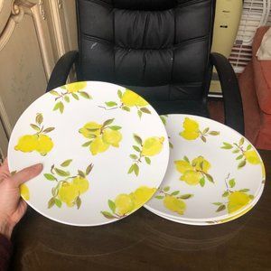 Kate Spade Melamine Lemon Dishes - Set of 4